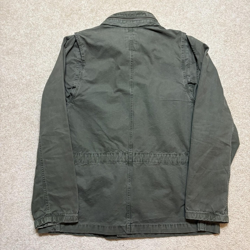Gap Military Jacket Mens Large Green Fatigue Field Utility Hooded Canvas M-65 - Picture 4 of 16